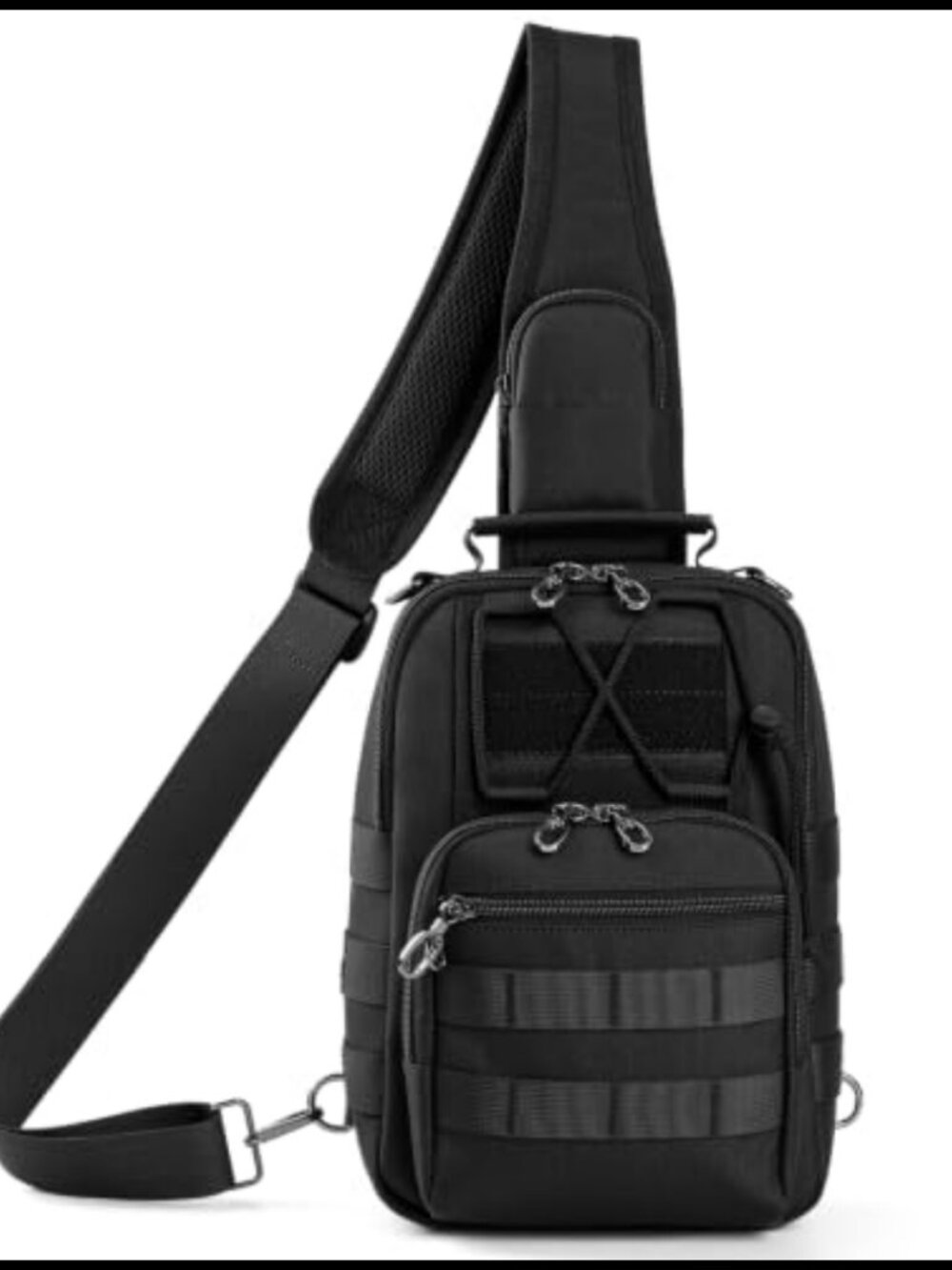 Unisex Tactical Sling Crossbody Bag Anti-Theft RFID Blocking 6L Water Repellent